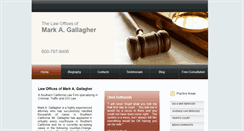 Desktop Screenshot of markagallagher.com