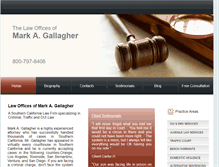 Tablet Screenshot of markagallagher.com